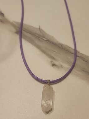 Handcrafted Clarity Flow Clear Quartz Necklace